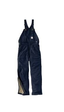 Carhartt NWT Men's Navy Quick Duck OR2691-FRM Insulated Bib Overalls 50 X 34